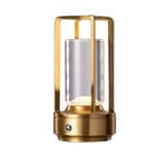Lumison Crystal Lantern bordslampa, bärbar metall inomhus/utomhus bordslampa, uppladdningsbar led lampa Mycket bra-perfet