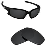 Hawkry SaltWater Proof Stealth Black Replacement Lenses for-Oakley Split Jacket
