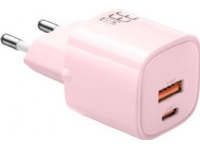 Mcdodo GaN 33W Mcdodo CH-0156 USB-C, USB-A (rosa) nätladdare