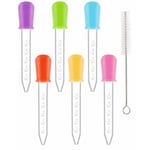 5 ml graderade pipetter i plast och 1 rengöringsborste, pipett