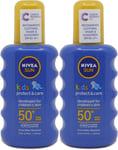 Nivea Sun Kids Spray SPF50+ 200ml X 2