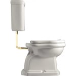 Lavabo Retro LOW toilet S-lås messing rør hvid