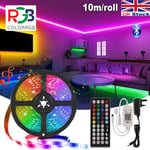 10m LED Strip Lights 5050 RGB Colour Changing Cabinet TV Lighting Bluetooth APP