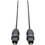 Tripp Lite 6ft Toslink Ultra Thin Digital Optical SPDIF Audio Cable M-M 6' 2M 2 Meter Câble audio numérique (optique) SPDIF…