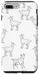 Coque pour iPhone 7 Plus/8 Plus Motif amusant de chèvre - Style vintage - Motif de chèvre fermier cool