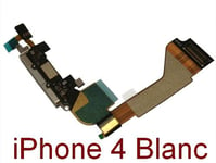 Nappe Connecteur De Charge Usb Dock Pour Iphone 4 Blanc + Micro