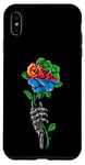 Coque pour iPhone XS Max Rose érythréenne avec squelette et racines du drapeau érythréen