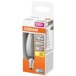 OSRAM Ampoule LED flamme verre dépoli 4W E14 470lm 2700K - Blanc chaud