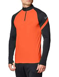 Nike Men's Dri-FIT Academy Pro Long Sleeve Jersey with Zip, Bright Crimson/Anthracite/White, XL