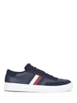 Tommy Hilfiger Cupsole Leather Trainers, Desert Sky