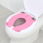 Fröformat PP-material Miljöskydd Resor för barn Portabel toalettsits (rosa)