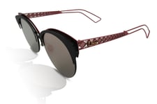 Dior Dioramaclub Sunglasses Women's EYM/55 Matte Black/Coral/Brown