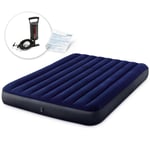 Uppblåsbar madrass 203x152x25 cm med kolvpump INTEX 64759