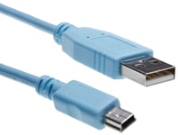 Cisco USB-A to Mini-B Console Cable, 6 Feet, Compatible 900 Series Routers and 1