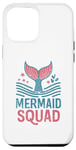 Coque pour iPhone 13 Pro Max Mermaid Squad Fête d'anniversaire Sirène