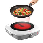 Single Hot Plate Electric Cooker Hob 1300W Infrared Home Outdoors Camping Stove