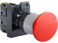 Spamel svamp knapp röd 1R 22mm (ST22-DC-01)