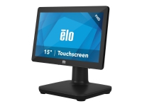 EloPOS System i5 - Med I/O Hub Stand - alt-i-ett - 1 x Core i5 8500T / 2.1 GHz - vPro - RAM 8 GB - SSD 256 GB - UHD Graphics 630 - GigE - WLAN: 802.11a/b/g/n/ac, Bluetooth 5.0 - Win 10 IoT Enterprise LTSB 64-bit - monitor: LED 15.6 1920 x 1080 (Full HD) berøringsskjerm - svart