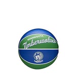 Wilson Mini-Basketball, Team Retro Model, MINNESOTA TIMBERWOLVES, Outdoor, Rubber, Size: MINI
