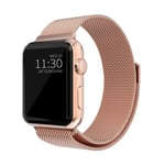 Armband Milanese Apple Watch Series 8 45mm Roséguld