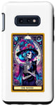 Coque pour Galaxy S10e Witch Black Cat Tarot Carte Squelette Skelly Magic Spell Wicca