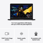 MacBook Pro 14-tum, M4 Pro 12-core, grafik 16-core, 48GB, 512GB SSD, Nanotextur, Rymdsvart