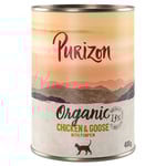 Purizon Organic ekologiskt 6 x 400 g - Ekologisk kyckling & ekologisk gås med ekologisk pumpa