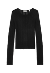 Dagmar Wool Lace Top Svart