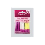 Sewline - Refill til limpenn 6-pack rosa/blå/gul