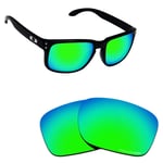 Hawkry SaltWater Proof Green Replacement Lenses for-Oakley Holbrook -Polarized