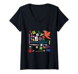 Womens The small things in Montessori materials - Love Montessori V-Neck T-Shirt