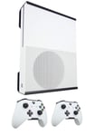 Q-View Xbox One S Wall Mount and Controller Brackets Bundle (Black) - Signature X Design! - Made in the UK!