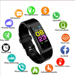ZAPET Smartwatch Män Kvinnor Hjärtfrekvensmätare Blodtryck Fitness Tracker Smartwatch Sportklocka för ios android + BOX 2020: Blå