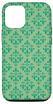 Coque pour iPhone 14 Fleur de lys vert motif floral fleur de lys
