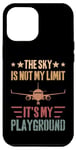 Coque pour iPhone 13 Pro Max Drapeau américain vintage The Sky Is Not My Limit It's My Playground
