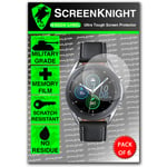 ScreenKnight Screen Protector - For Samsung Galaxy Watch 3 45mm Military Shield - 6 Pack