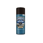 Hammerite Black Direct To Rust Hammered Aerosol Quick Drying 400ml Metal Paint