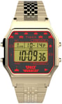 Timex TW2V30100 T80 LCD/Gulguldtonat stål