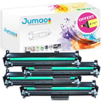 Lot de 4 Tambours type Jumao compatibles pour HP LaserJet Pro MFP M130nw, Noir