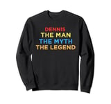 Dennis The Man The Myth The Legend Vintage Sunset Sweatshirt