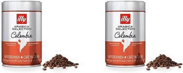 Illy Coffee Beans, Luxury Arabica Coffee Beans Selection, Colombia, 250 G (Pack
