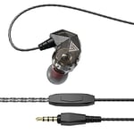 LAMTOR QKZ Diamond In-Ear Headphones with Cable - Earphones for iPad, Mobile Phone, PC - Premium In-Ear Headphones - Headphone Head with Cable 3.5 mm Jack Plug