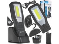 Verkstadslampa Powerbank Med Magnet Och Justering + Laddningsstation Led Cob 10W + 5W 2000Mah 550Lm Ip54 (10/20)