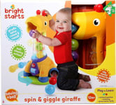 NEW Bright Starts Spin & Giggle Giraffe Ball Popper Musical Activity Toy