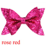 Baby Hair Clip Hairpin Bow Knot Rose Red