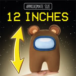 Among Us Series 2 Huggable Plush Soft Toy Crewmate Figure 30cm - Brown Bear