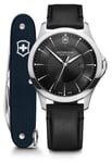 Victorinox 241904.1 | Alliance SET | Men's | Black Leather Watch