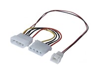Exc 146851, 0,25 M, Molex (4-Pin), Molex (4-Pin) + Fan (3-Pin), Hane/Hona, Rak, Rak