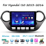 Yuahwyehe Android 9 Car Stereo Auto Radio 9 Inch Touch Screen GPS Navigation Head Unit for Hyundai I10 2013-2016 Support Full RCA Output Bluetooth 4G WIFI Car Auto Play DVR DAB+ TPMS,8cores,2G+32G