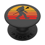 Bigfoot Lacrosse Stick Vintage Surf Sun Funny Lax PopSockets PopGrip - Support et Grip pour Smartphone/Tablette avec un Top Interchangeable